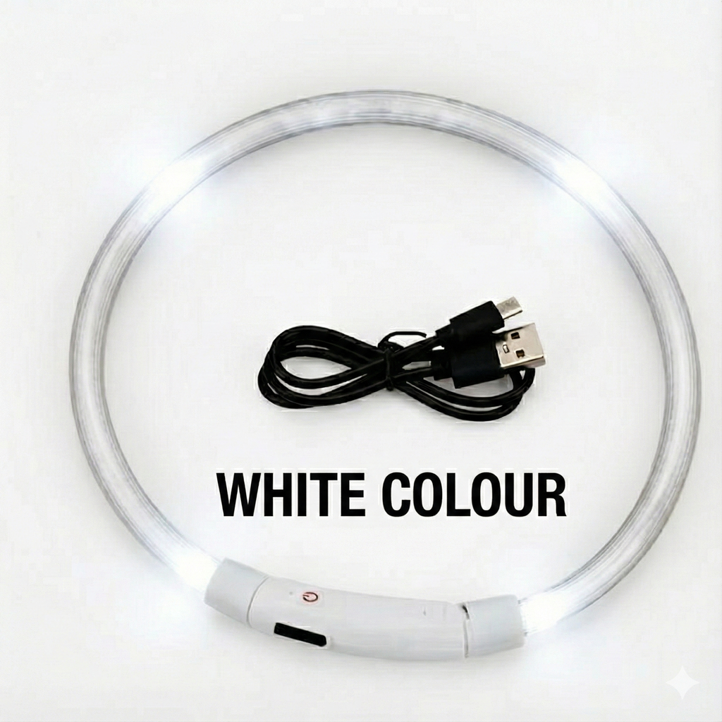 LED Dog Collar Rechargeable Adjustable Size