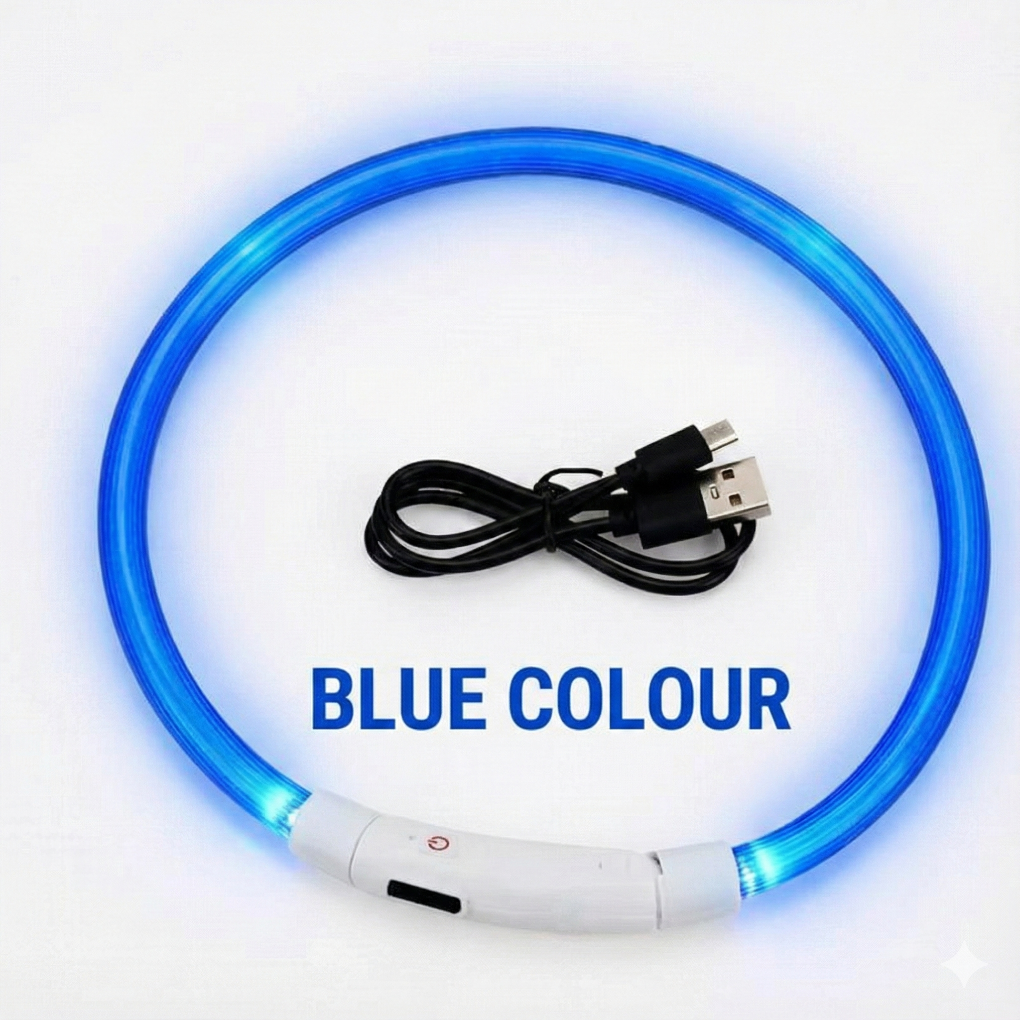 LED Dog Collar Rechargeable Adjustable Size