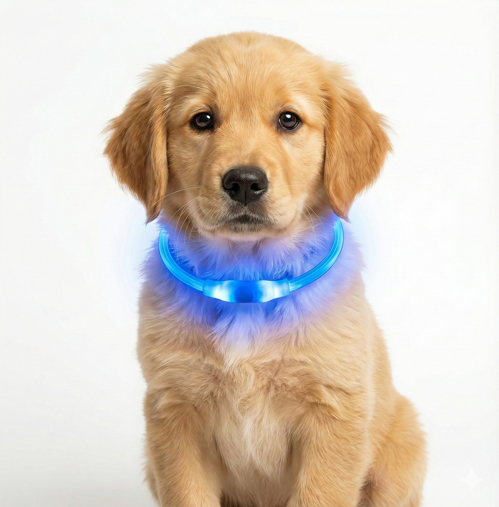 LED Dog Collar Rechargeable Adjustable Size
