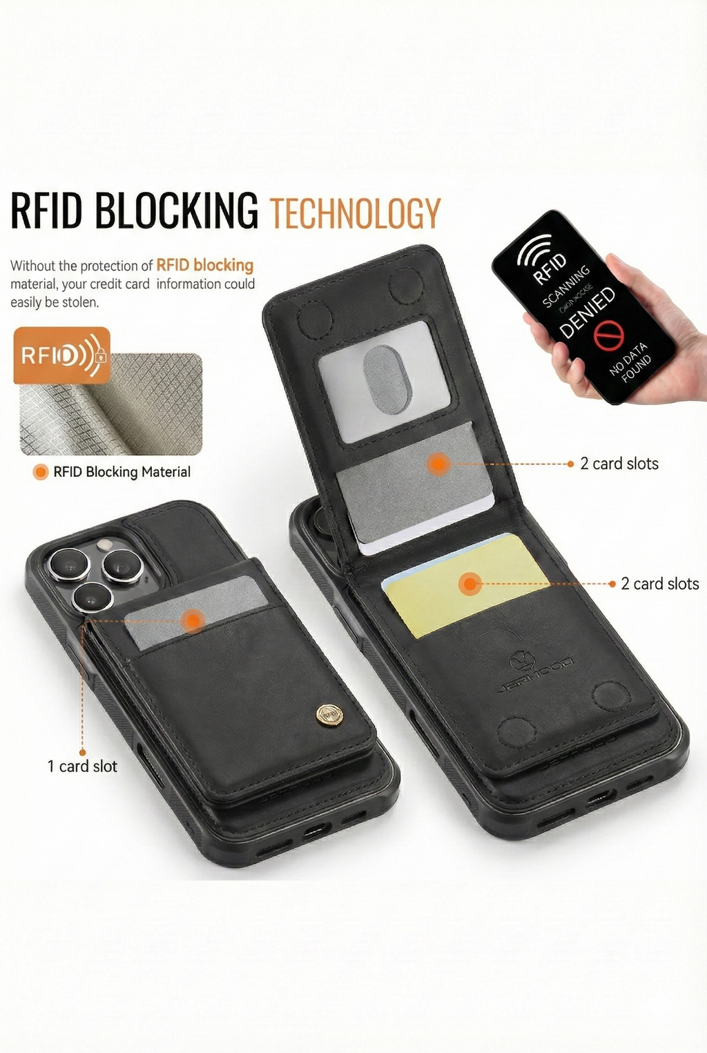 Iphone 17 Pro Max Magnetic Leather Wallet Case