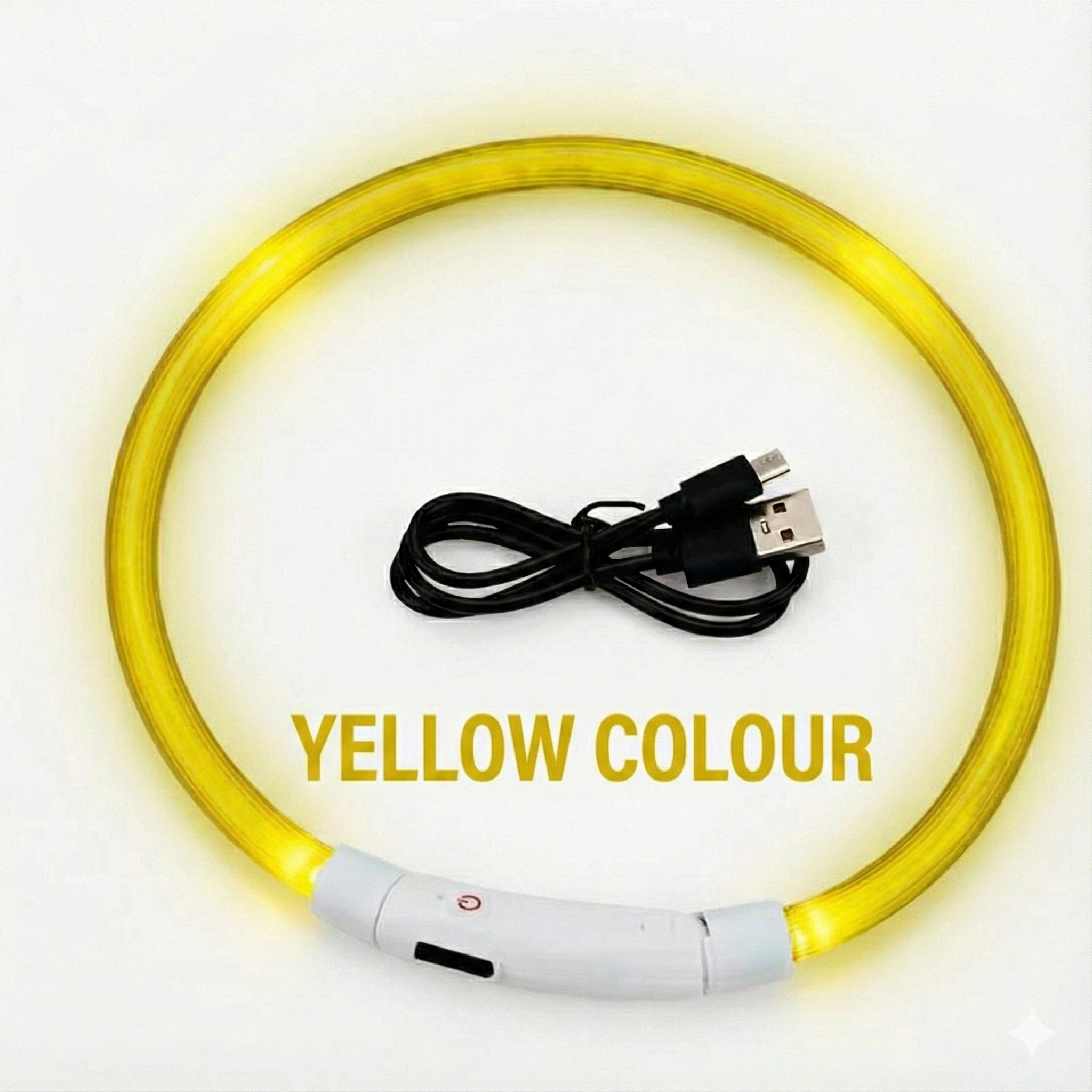 LED Dog Collar Rechargeable Adjustable Size